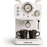 IKOHS THERA Retro - Cafetera Express para Espresso y Cappucino- 1100W- 15 Bares- Vaporizador Orientable- Capacidad 1.25l…